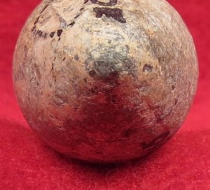 Confederate Side-Cast Bullet with Mac Mason's Lettering 