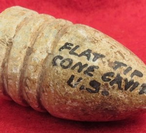 .58 Caliber “Three Ring” Bullet with Mac Mason's Lettering