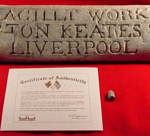 Confederate Enfield Bullet from Blockade Runner "Modern Greece" - Certificate Included