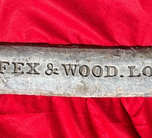Lead Ingot - "Pontifex & Wood. London" from The Confederate SS Phantom 