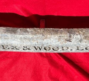 Lead Ingot - "Pontifex & Wood. London" from The Confederate SS Phantom 