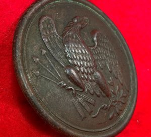 Eagle Shoulder Belt Plate 1826 Pattern Variant - No Lead Backing