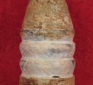 Confederate .71 Caliber Rifled Musket Bullet - Huge