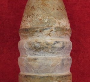Confederate .71 Caliber Rifled Musket Bullet - Huge
