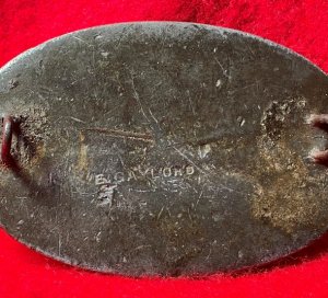 US Cartridge Box Plate - Marked "E. GAYLORD" - Non-Excavated