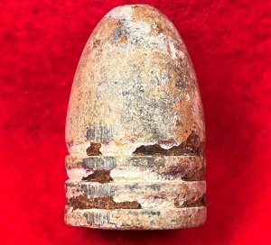 Confederate .71 Caliber Three Ring Bullet - Huge