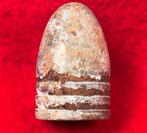 Confederate .71 Caliber Three Ring Bullet - Huge