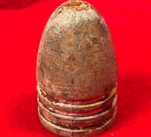 Confederate .71 Caliber Three Ring Bullet - Huge