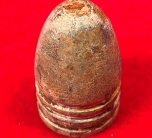 Confederate .71 Caliber Three Ring Bullet - Huge