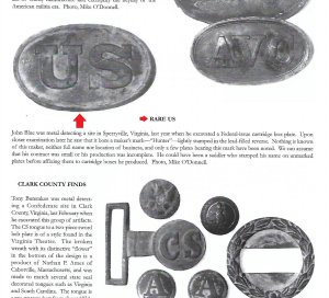 US Cartridge Box Plate - Marked "Hunter" - Published