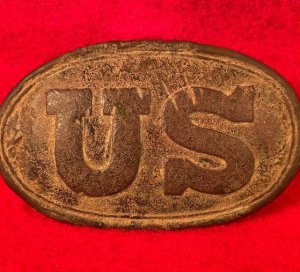 US Belt Buckle - Rare Medium Size - Restored