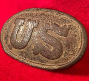 US Belt Buckle - Rare Medium Size - Restored