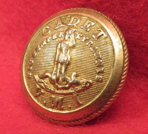 VMI - Virginia Military Institute Cadet Button - R & W Robinson 