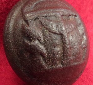 Georgia State Seal Coat Button