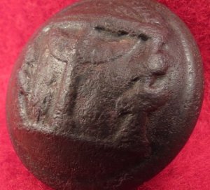 Georgia State Seal Coat Button