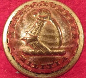 Massachusetts State Seal Coat Button