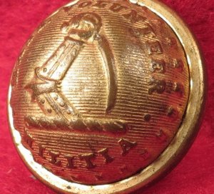 Massachusetts State Seal Coat Button