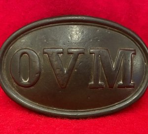 Ohio Volunteer Militia Belt Buckle - OVM - Premium Quality