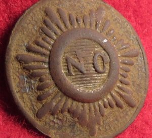 North Carolina "Sunburst" Coat Button