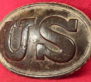 US Belt Buckle - Stud Hooks - Carved Initials and Letters 