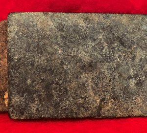 Confederate Militia Belt Plate with Arrow Hooks and Leather Belt Portion