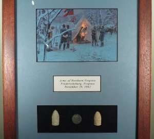 Framed Relic Display - Fredericksburg, VA