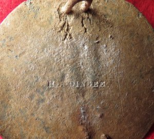 Eagle Plate Stamped H. A. DINGEE