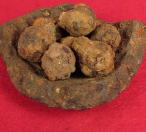 Artillery Iron Shot in 4.5 Inch Cannonball Shell Shrapnel