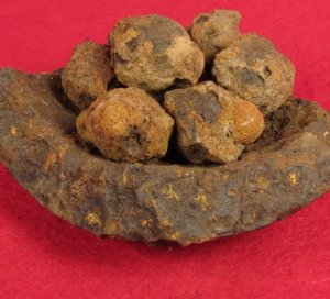 Artillery Iron Shot in 4.5 Inch Cannonball Shell Shrapnel