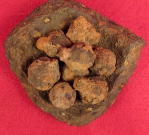 Artillery Iron Shot in 4.5 Inch Cannonball Shell Shrapnel
