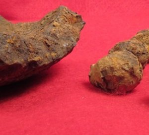 Artillery Iron Shot in 4.5 Inch Cannonball Shell Shrapnel