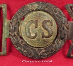 Confederate Wreath for "CS" Two-Piece Belt Plate