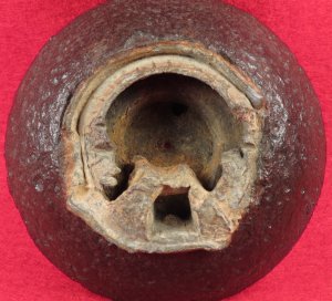 Confederate 12 Pounder Case-Shot Fragment with Bormann Fuze