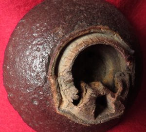 Confederate 12 Pounder Case-Shot Fragment with Bormann Fuze