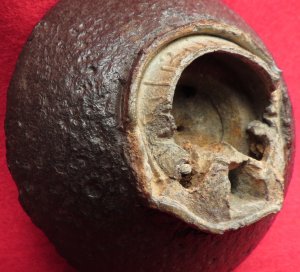 Confederate 12 Pounder Case-Shot Fragment with Bormann Fuze