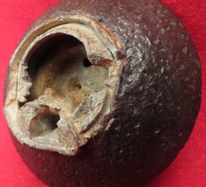 Confederate 12 Pounder Case-Shot Fragment with Bormann Fuze