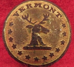Vermont State Seal Cuff Button