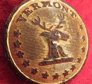 Vermont State Seal Cuff Button