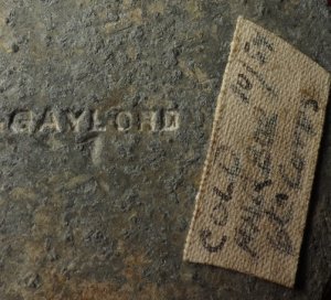 Eagle Plate - Stamped "E. GAYLORD"