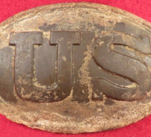 US Belt Buckle - Maker and Inspector Marked