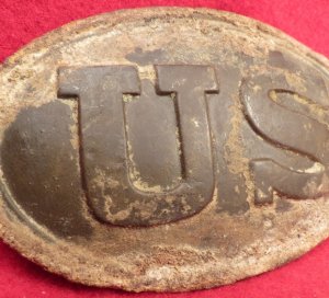 US Belt Buckle - Maker and Inspector Marked