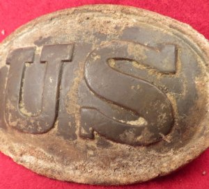 US Belt Buckle - Maker and Inspector Marked