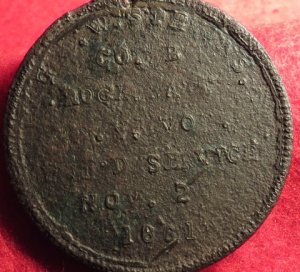 Rare ID Tag - Hale Rocket Battalion Member – NY Artillery