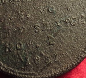 Rare ID Tag - Hale Rocket Battalion Member – NY Artillery