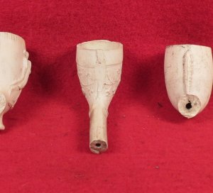 Seven Clay Pipe Bowls 