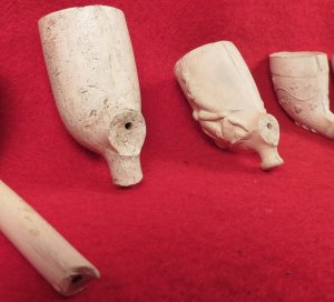 Seven Clay Pipe Bowls 
