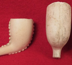 Seven Clay Pipe Bowls 