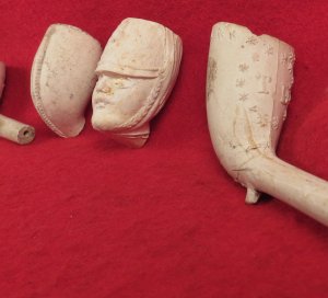 Seven Clay Pipe Bowls 