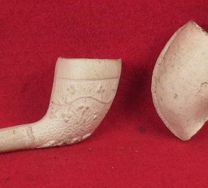 Seven Clay Pipe Bowls 
