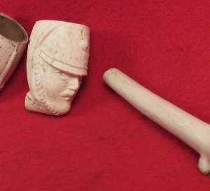Seven Clay Pipe Bowls 